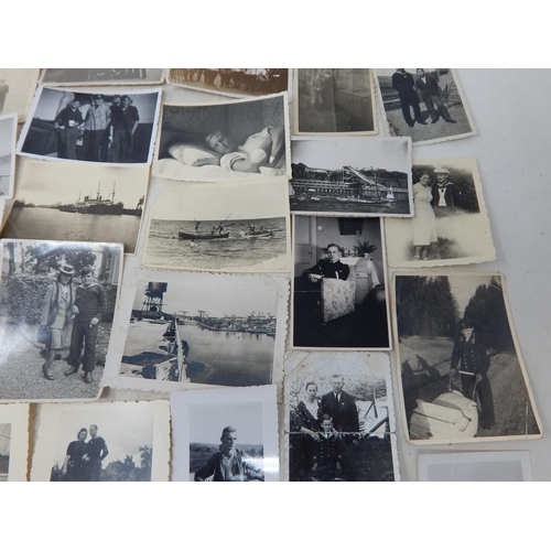 539 - WWII: Quantity of German Kriegsmarine Personal Photographs.