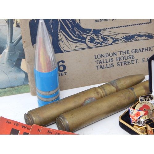 543 - Group of WWII & Later military Items Including: RAF Service Book: Union Jack Newspaper dated 8th Sep... 