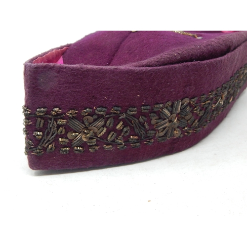 544 - 1930's Indian Topi Cap