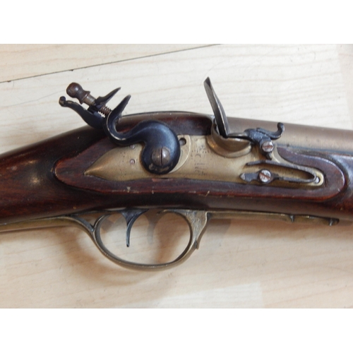 547 - Replica C19th Blunderbuss with Brass Fittings: Measuring 73cm