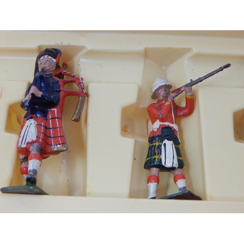 558 - Britain's Hand Pained Metal British Soldiers Set 7226 Complete & Part Set 7235 Boxed.