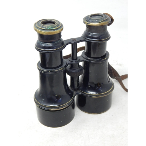 562 - Two Pairs of Antique Binoculars by Elliott Brothers London & Frodshiv & Keen Liverpool