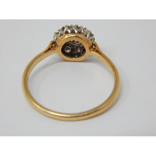 336 - 18ct Yellow Gold Diamond Ring. The Diamonds estimated @ 0.50cts: Size S