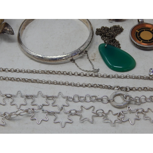 368 - Quantity of Silver Jewellery to Include, Brooches, Earrings, Necklaces, Bangle etc