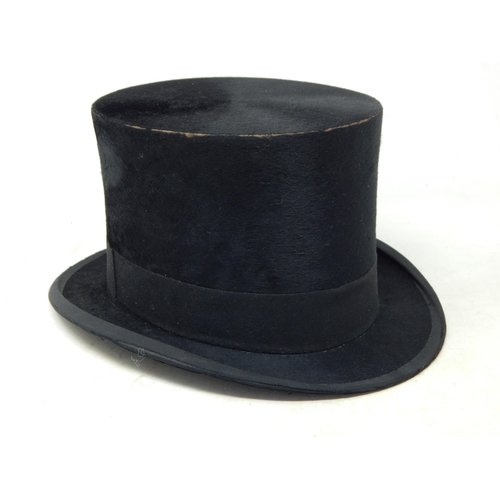 675 - Edwardian Silk Top Hat by Henry Heath, London.