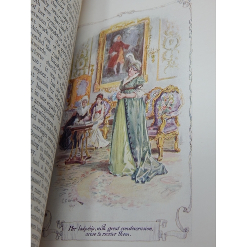 677 - JANE AUSTEN: Complete Set of 6 Books 1907-1909 by J.M Dent & Co, London with Coloured Illustrations ... 