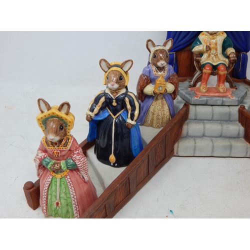 680 - Royal Doulton: Bunnykins: The Tudor Collection Modelled by Martyn Alcock: King Henry VIII & His Six ... 