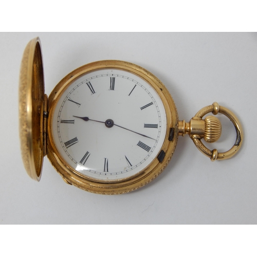 341 - 18ct Yellow Gold Ladies Top Wind Pocket Watch by Paul Rochat: Gross weight 43.2g