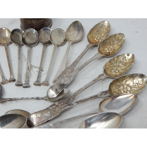 360 - Quantity of Hallmarked Georgian & Later Silver to Include a set of 6 seal top spoons, christening se... 