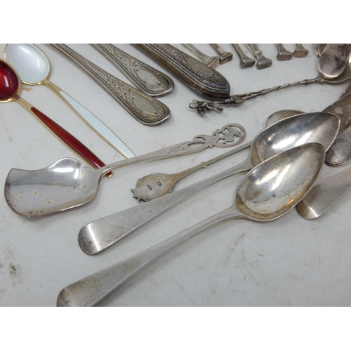 360 - Quantity of Hallmarked Georgian & Later Silver to Include a set of 6 seal top spoons, christening se... 