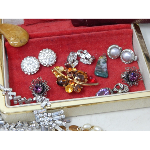 367 - Large Quantity of Costume Jewellery including white & yellow metal together with several Jewellery C... 