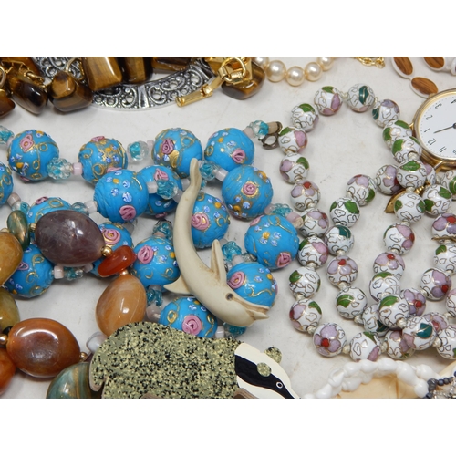 367 - Large Quantity of Costume Jewellery including white & yellow metal together with several Jewellery C... 