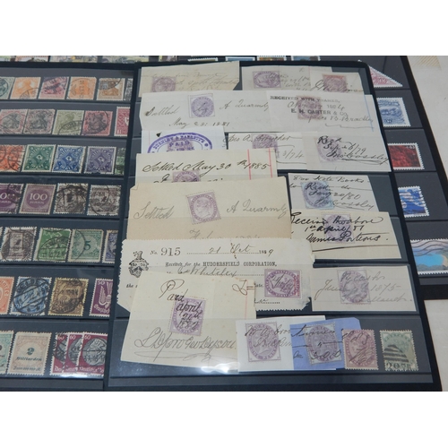 213 - Quantity of Queen Victoria & Later Stamps on sheets together with Mexico 86 World Cup stamps & F.D.C... 