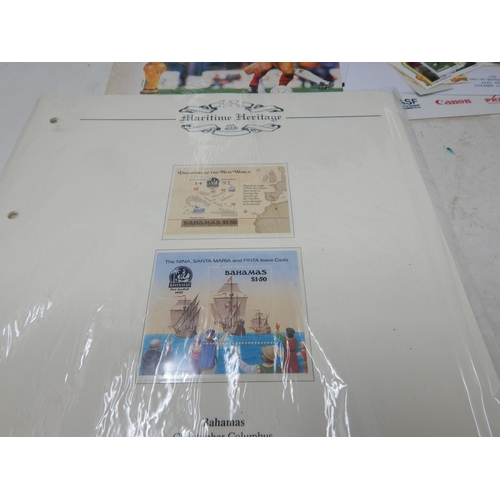 213 - Quantity of Queen Victoria & Later Stamps on sheets together with Mexico 86 World Cup stamps & F.D.C... 