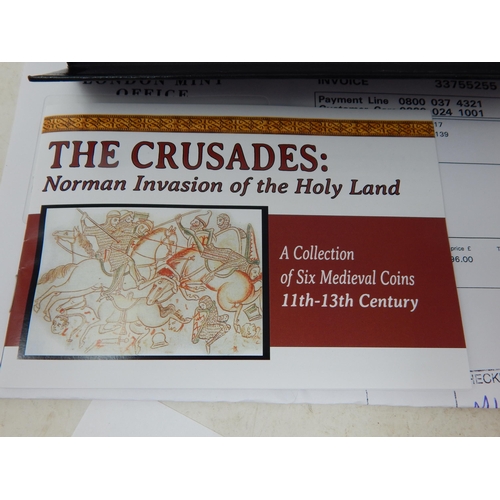 58 - The Crusades Norman Invasion of the Holy Land collection of six Medieval coins 11th-13th Century in ... 