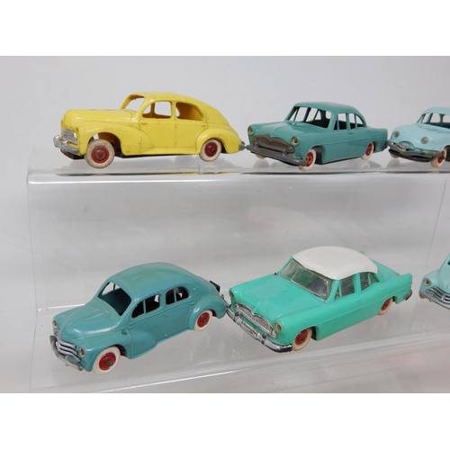 492 - NOREV: French model vehicles by Norev: 203 Peugeot (3), Simca Ariane, Oyna Panhard, 4 CV Renault (2)... 