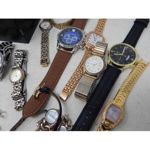 73 - Large collection of wristwatches