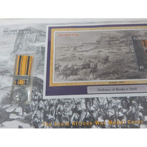 14 - Superb collection of Military Medals Stamp and Coin Covers in Westminster album complete with Certif... 