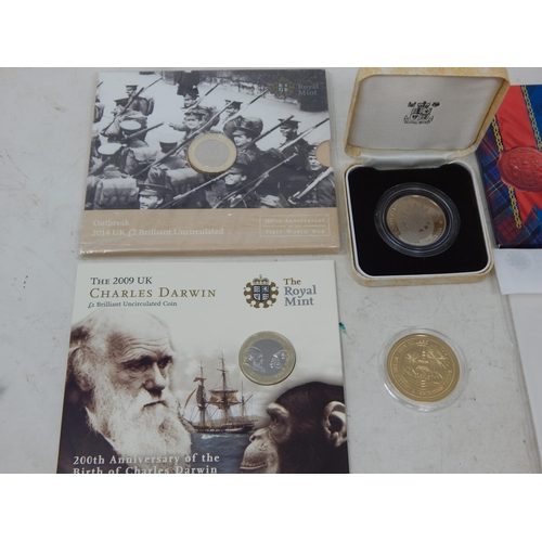 27 - The 2015 Definitive coin album in Royal Mint folder; Hong Kong 1988 Brilliant Uncirculated coin coll... 