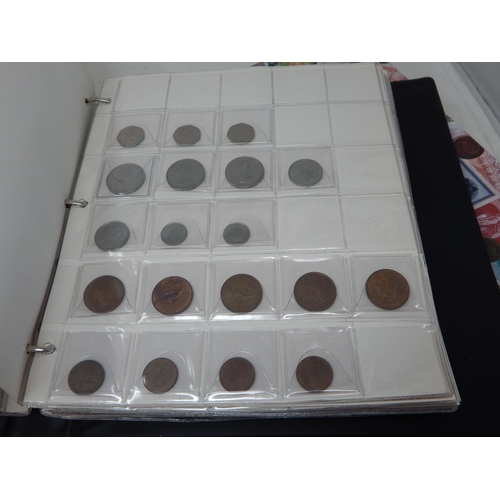 3 - Large collection of World coins and banknotes, some Silver,  housed in 3 x collectors albums