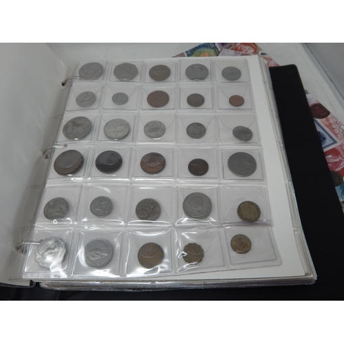 3 - Large collection of World coins and banknotes, some Silver,  housed in 3 x collectors albums