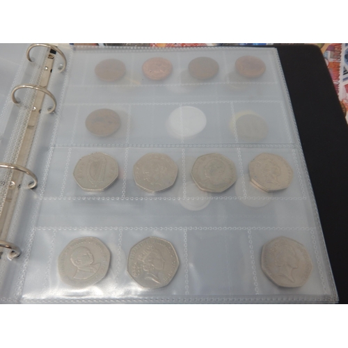 3 - Large collection of World coins and banknotes, some Silver,  housed in 3 x collectors albums