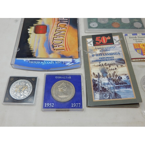 30 - Barbados Proof Set inc high value Silver coins; Guernsey £5 coin 2011; Canada 2003 Mint Set; Coronat... 