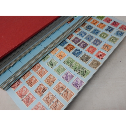 208 - Large Quantity of G.B & World Stamps contained on 100+ sheets contained in a Huge Postage Stamps of ... 