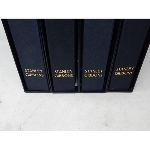 209 - STANLEY GIBBONS: 4 x Albums of Stamps of Great Britain with Outer Sleeves Containing a Massive Colle... 