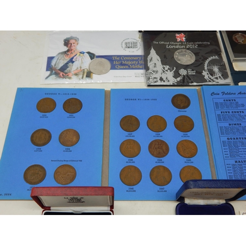 104 - UK Proof Set 1994; The End of the Second World War pair of £2 coins on Royal Mint Royal Mail cover; ... 