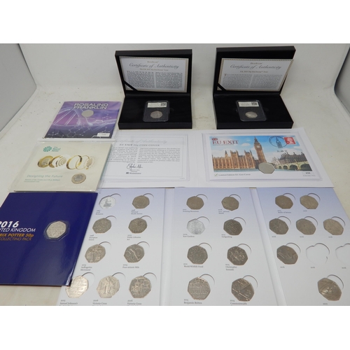 66 - A Collection of 50p Coins in 