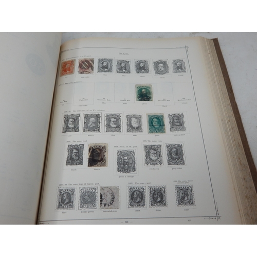 103 - The Illustrated Postage Stamp Album vintage stamp album dating back to the 1880s profusely illustrat... 