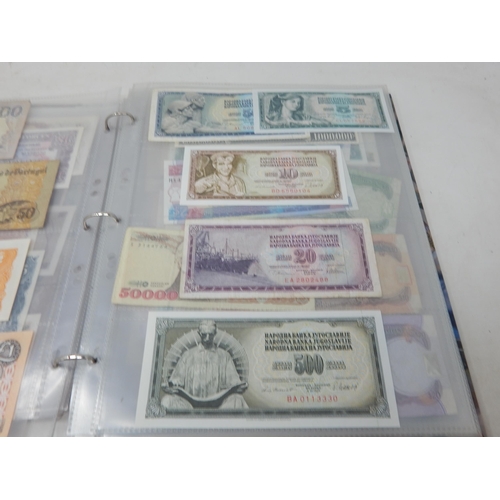 63 - Large Collection of GB and World Banknotes housed in a collectors album