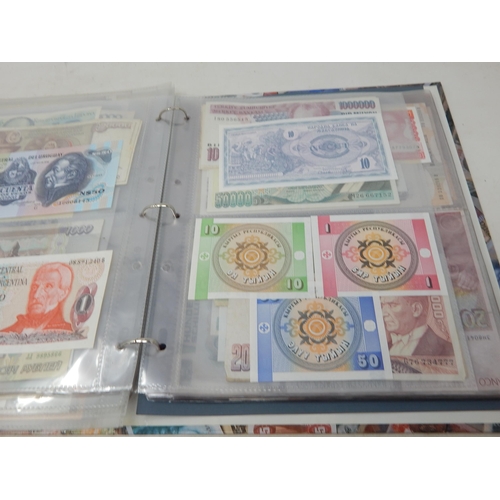 63 - Large Collection of GB and World Banknotes housed in a collectors album