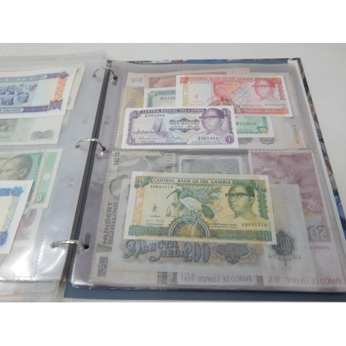 63 - Large Collection of GB and World Banknotes housed in a collectors album