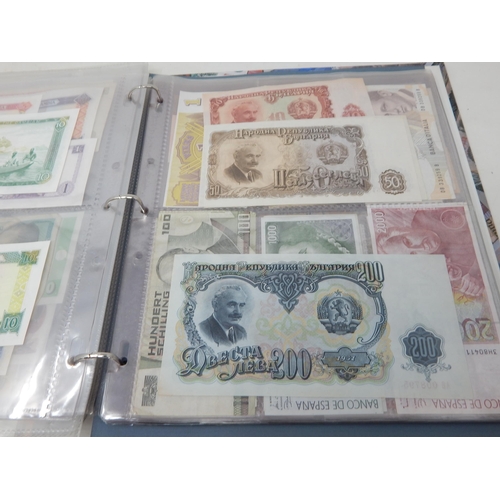 63 - Large Collection of GB and World Banknotes housed in a collectors album