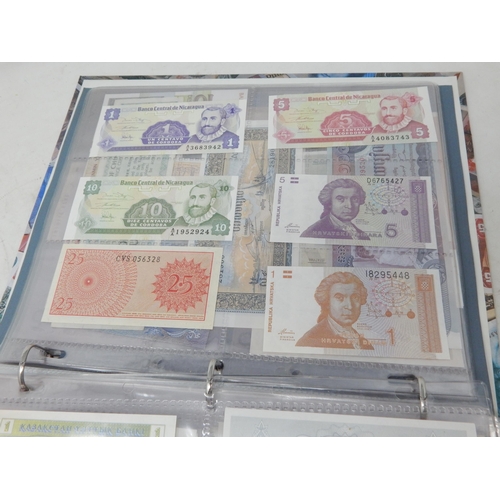 63 - Large Collection of GB and World Banknotes housed in a collectors album