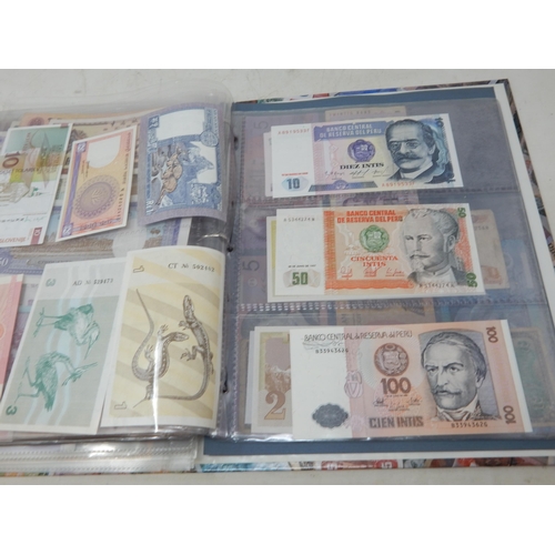 63 - Large Collection of GB and World Banknotes housed in a collectors album