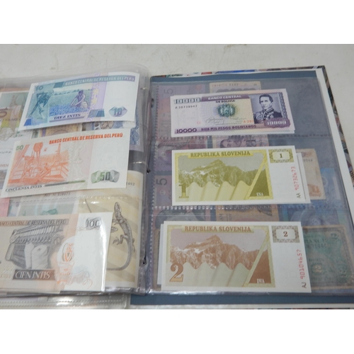 63 - Large Collection of GB and World Banknotes housed in a collectors album