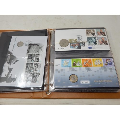 83 - A large collection of Numismatic and Philatelic coin covers including £5, £2, £1 and 50p coins plus ... 