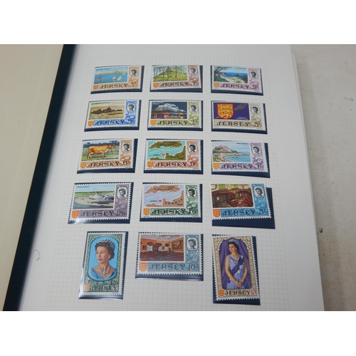 102 - A huge collection of Mint Stamps housed in 2 x vintage green Stanley Gibbons albums comprising: Asce... 