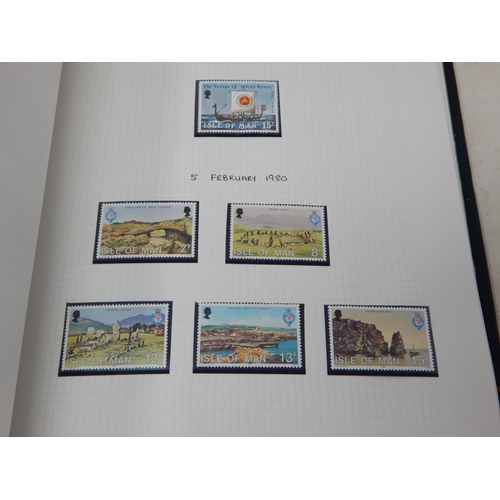 102 - A huge collection of Mint Stamps housed in 2 x vintage green Stanley Gibbons albums comprising: Asce... 