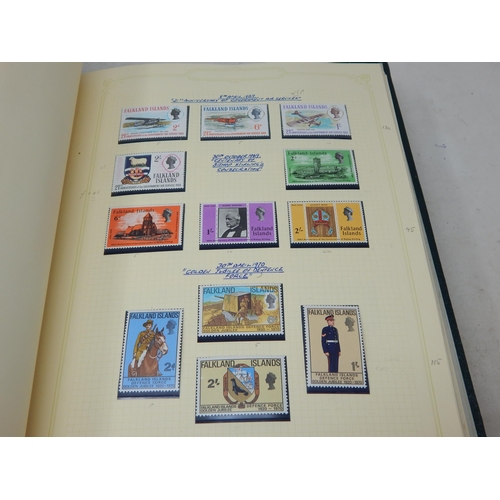 102 - A huge collection of Mint Stamps housed in 2 x vintage green Stanley Gibbons albums comprising: Asce... 