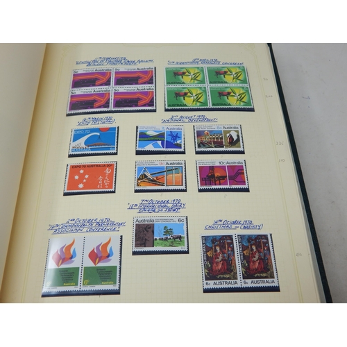 102 - A huge collection of Mint Stamps housed in 2 x vintage green Stanley Gibbons albums comprising: Asce... 