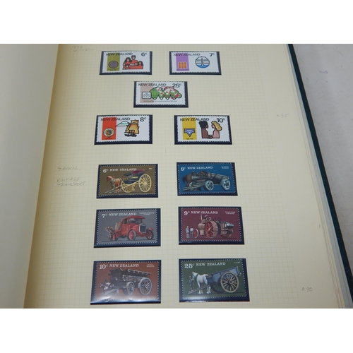 102 - A huge collection of Mint Stamps housed in 2 x vintage green Stanley Gibbons albums comprising: Asce... 