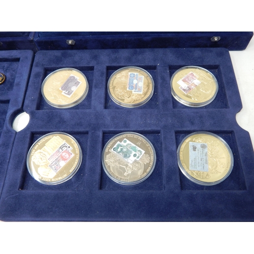 74 - Collection of Gold-Plated Banknote coins and a selection of other Gold-Plated coins including a Five... 