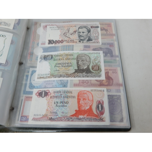 1 - Large collection of GB and World Banknotes housed in 2 x collectors albums