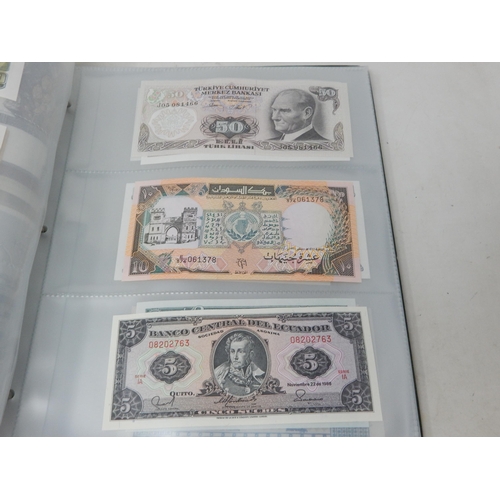 1 - Large collection of GB and World Banknotes housed in 2 x collectors albums