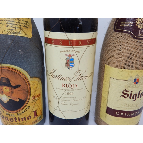 926 - Rioja Tinto Gran Reserva 1995, Martinez Lacuesta Rioja 1996, Siglo Rioja 1998