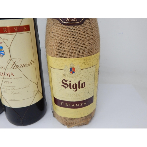 926 - Rioja Tinto Gran Reserva 1995, Martinez Lacuesta Rioja 1996, Siglo Rioja 1998